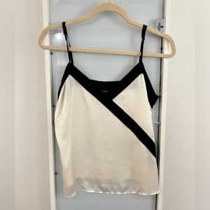 Generation Love Black and White Silk Cami Tank